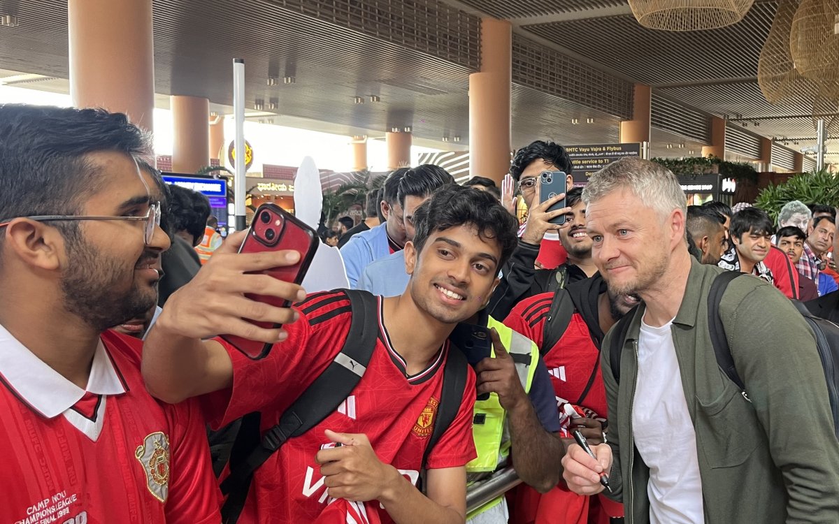 Manchester United Great Ole Gunnar Solskjaer Arrives In India On His Maiden Visit