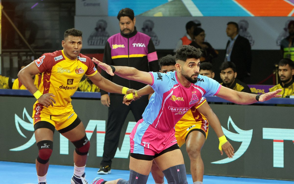 PKL 10: Sehrawat's 22 points not enough as Telugu Titans go down to Jaipur Pink Panthers