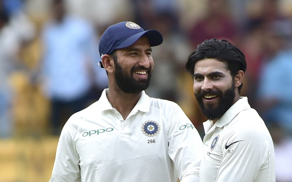 Pujara and Jadeja felicitated by Saurashtra Cricket Association