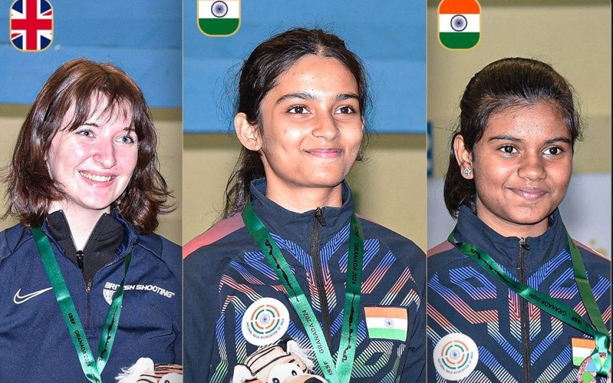 Shooting: India Finishes 1-2 In Junior Air Rifle Mixed Team At The Granada 10m World Cup