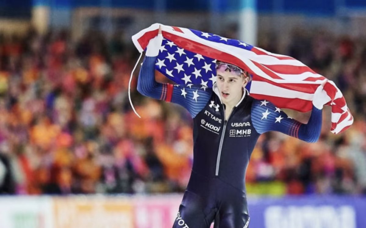 Stolz Continues Golden Touch In World Cup Speed Skating