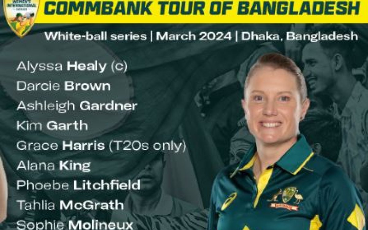 Vlaeminck, Molineux Returns As Australia Name Women s White-ball Squad For Bangladesh Tour