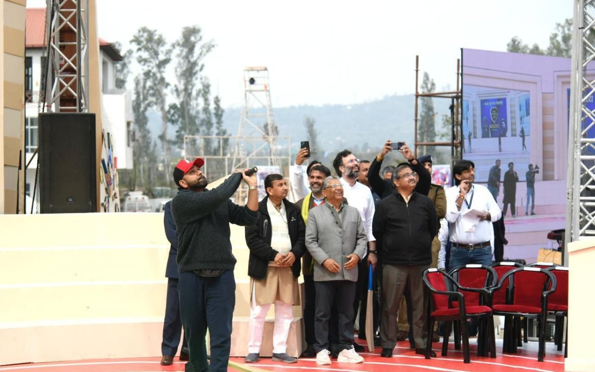 Anurag Singh Thakur Inaugurates Sansad Khel Mahakumbh 3.0, Bats With Rohit Sharma