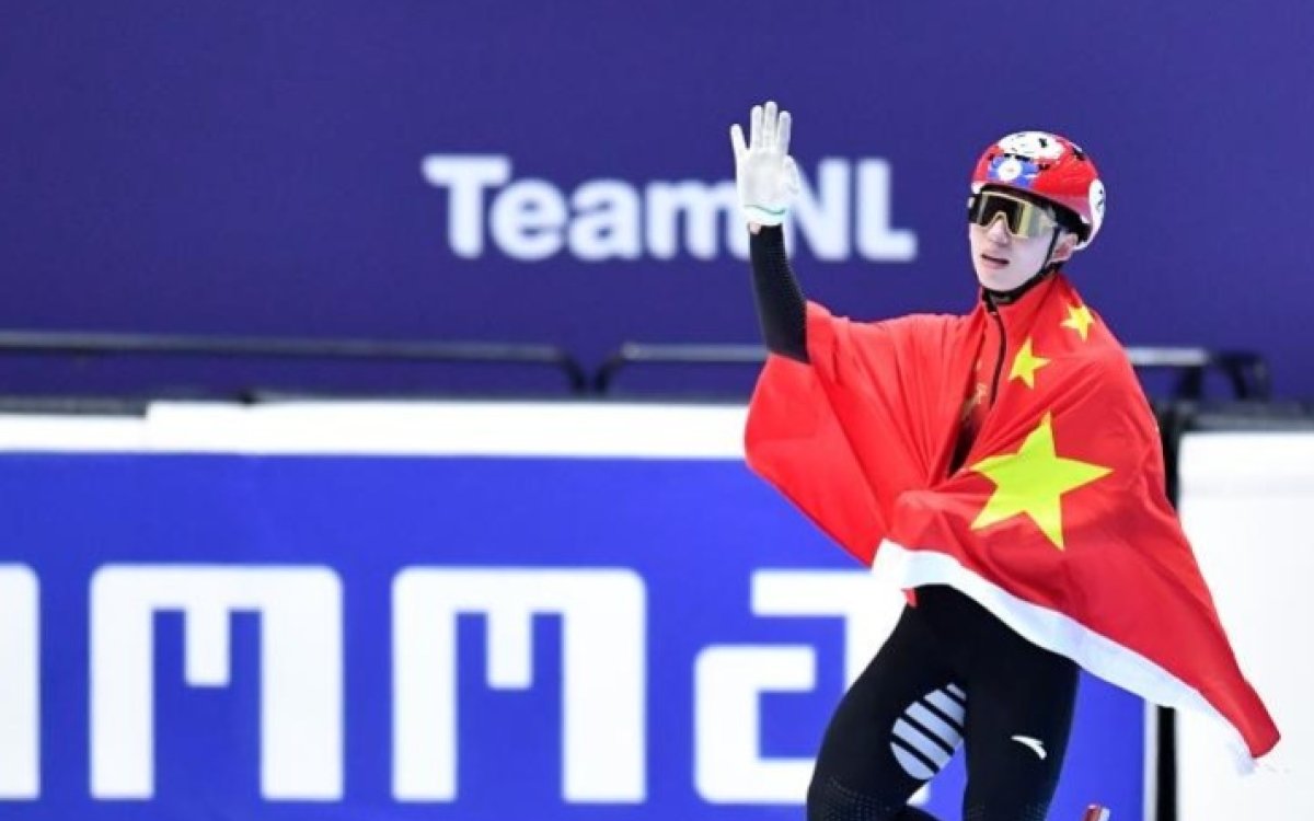 China s Lin Xiaojun Bags 500m Gold At Short Track Speed Skating Worlds