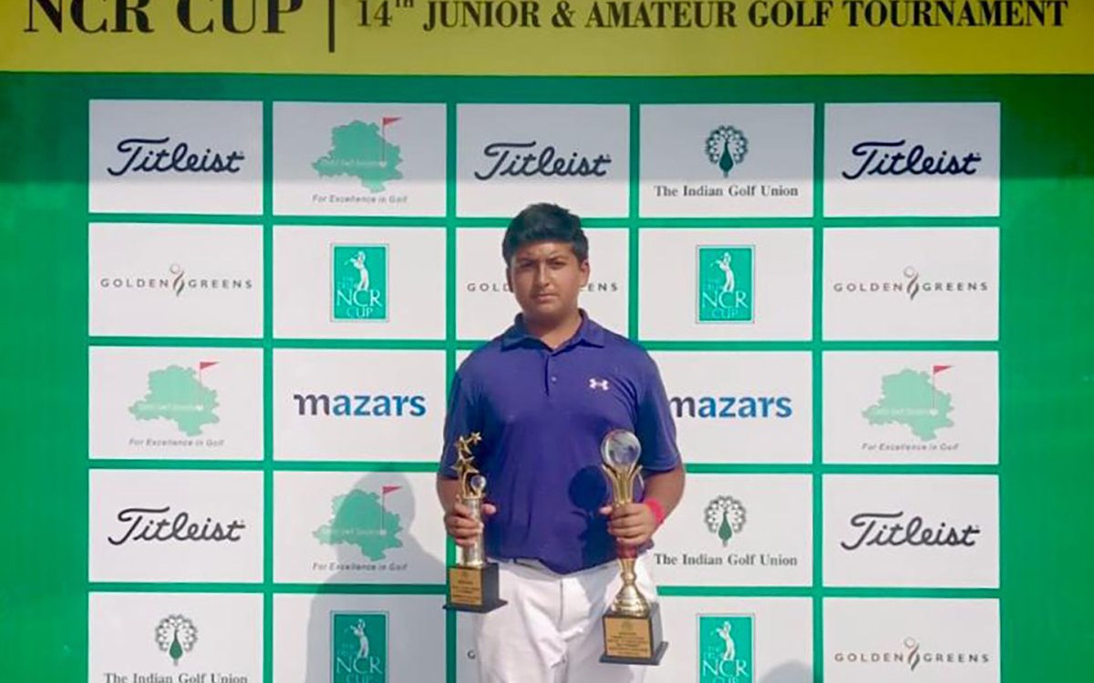 Golf: Teenaged Arshvant outplays field by six shots to win the combined title in NCR Cup