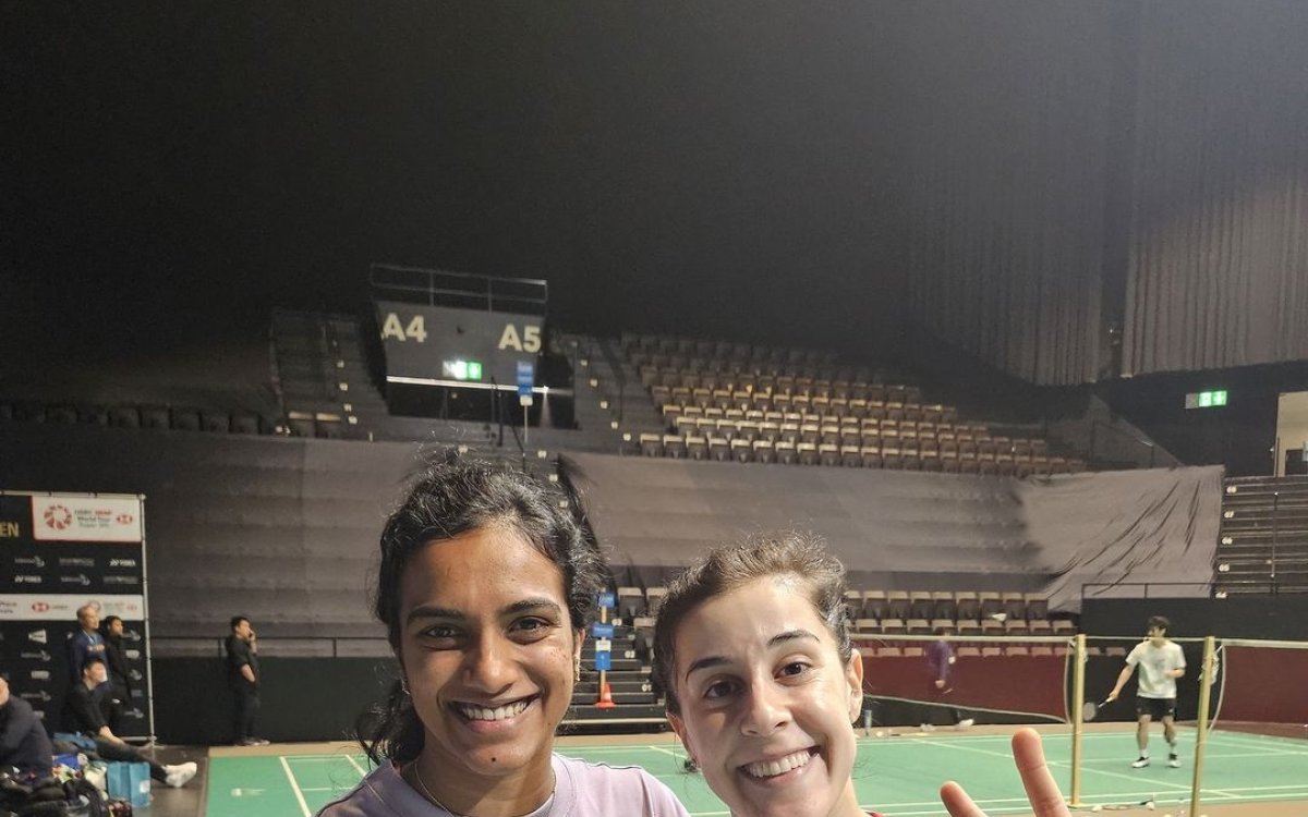 P.V. Sindhu shares off-court smile and friendship with Carolina Marin