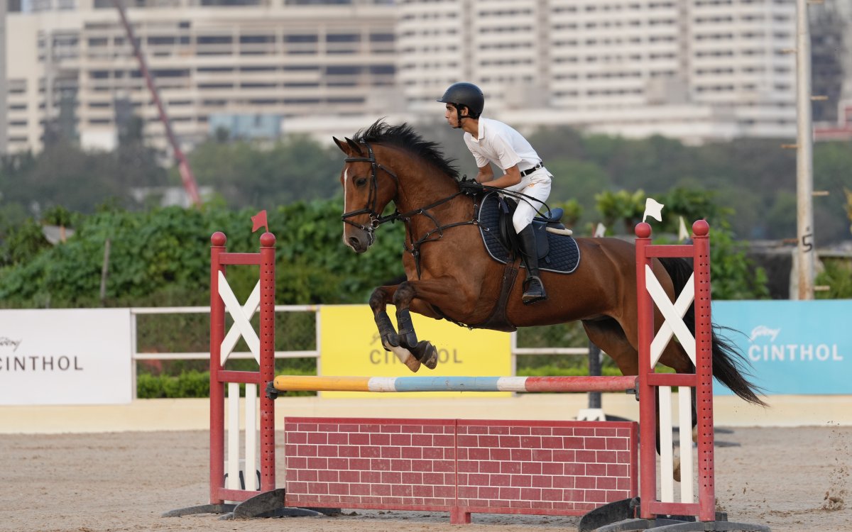 Zrey Dodhy Wins Gold On Second Day Of Mumbai Horse Show 2024