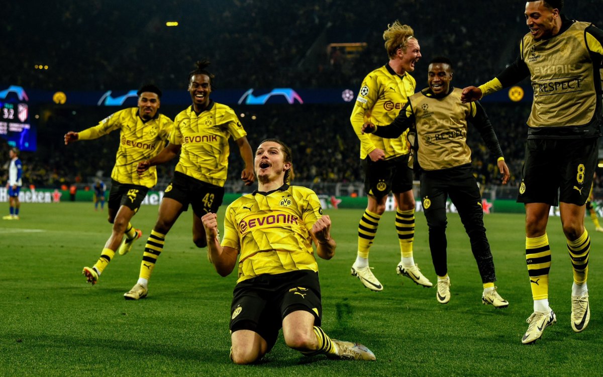 Dortmund stuns Atletico in dramatic Champions League quarters