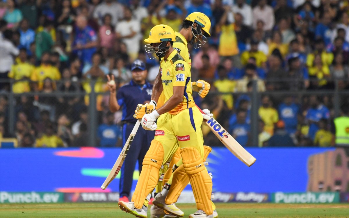 IPL 2024: Gaikwad, Dune Fifties, Dhoni Cameo Help Chennai Super Kings Reach 206/4 Vs MI