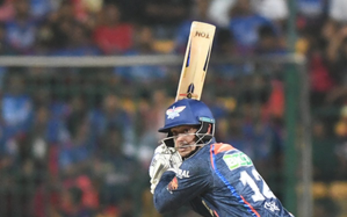 IPL 2024: Quinton de Kock's 81, Pooran's 40 off 21 help LSG post 181/5 against RCB