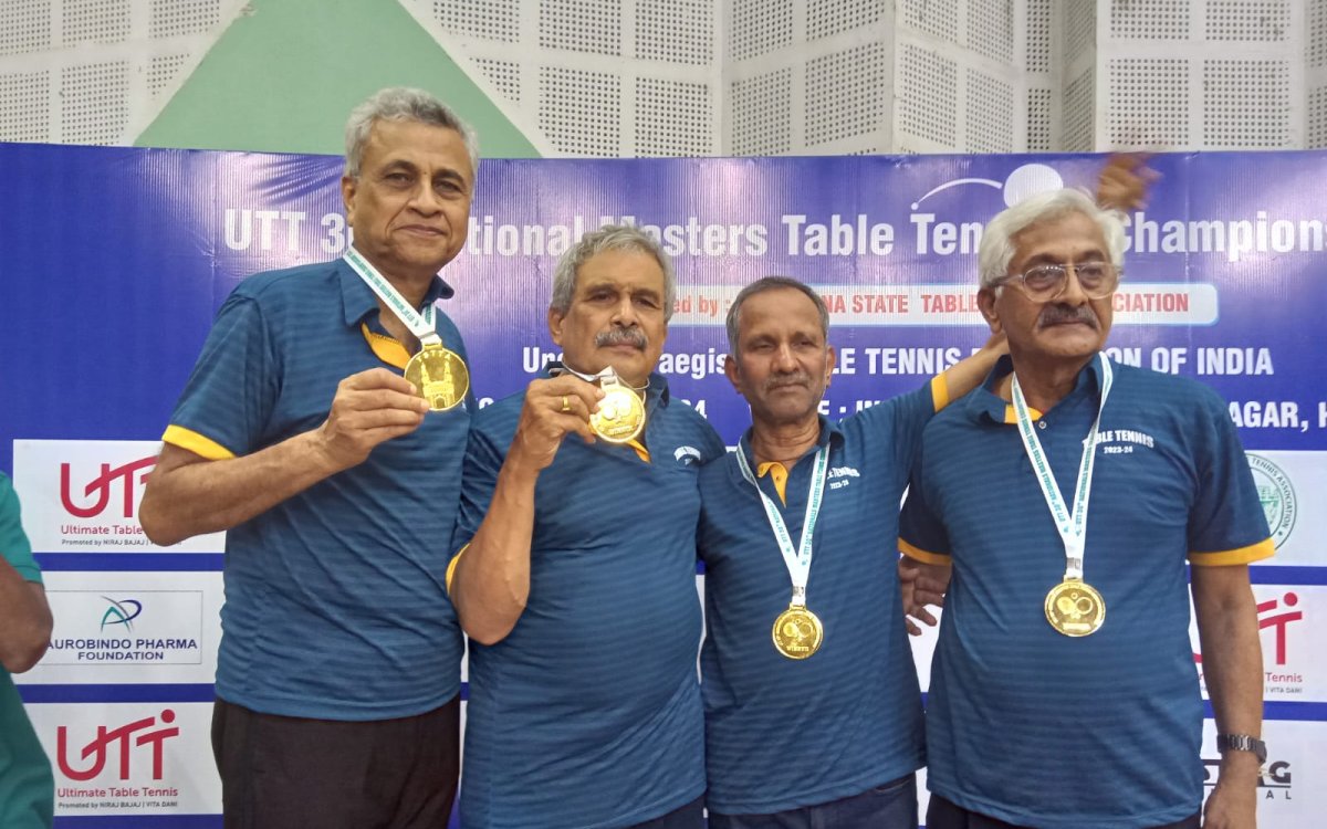 Maharashtra dominate National Masters TT with 46 medals