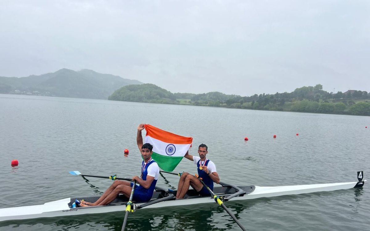 Nitin-Salman Pair Wins Open Doubles Gold In Asia Cup Rowing In South Korea