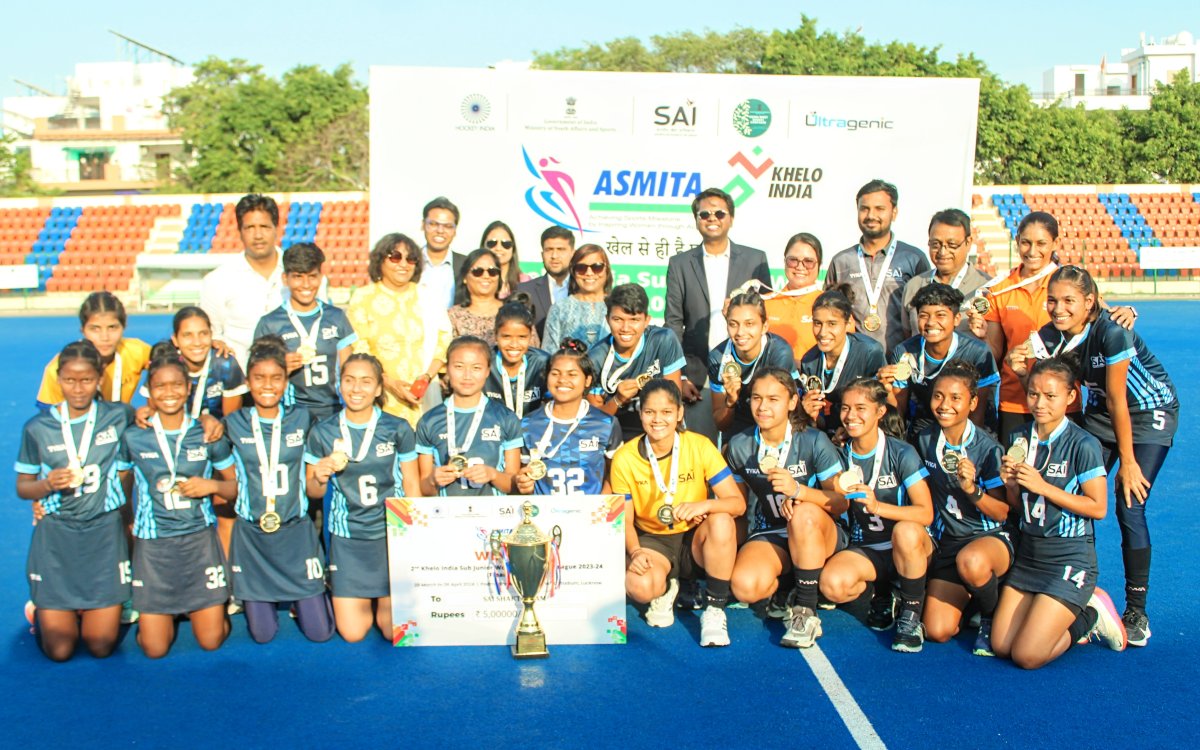 SAI Shakti Team crowned champion of Sub-junior Women's Hockey League