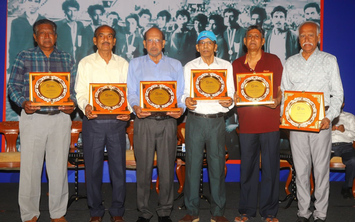 AIFF President Felicitates Heroes Of 1974 AFC Youth Champions Squad