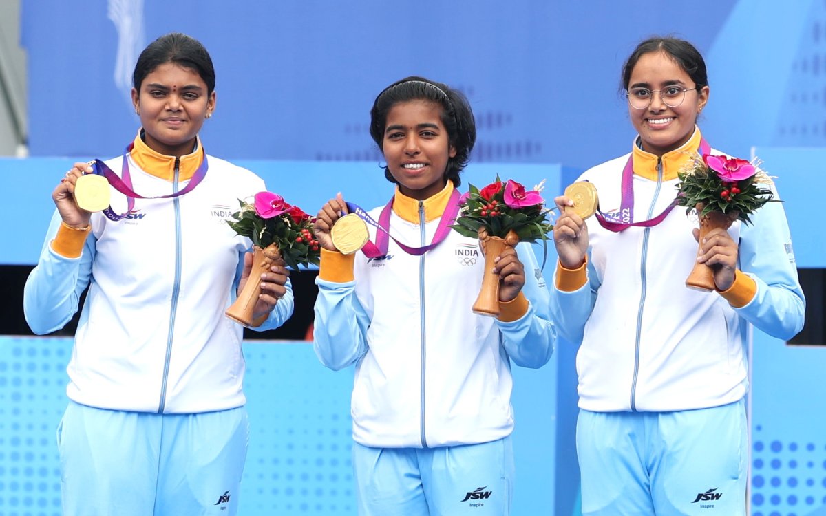 Archery World Cup: Indian women’s compound archery defeats Turkey to secure gold