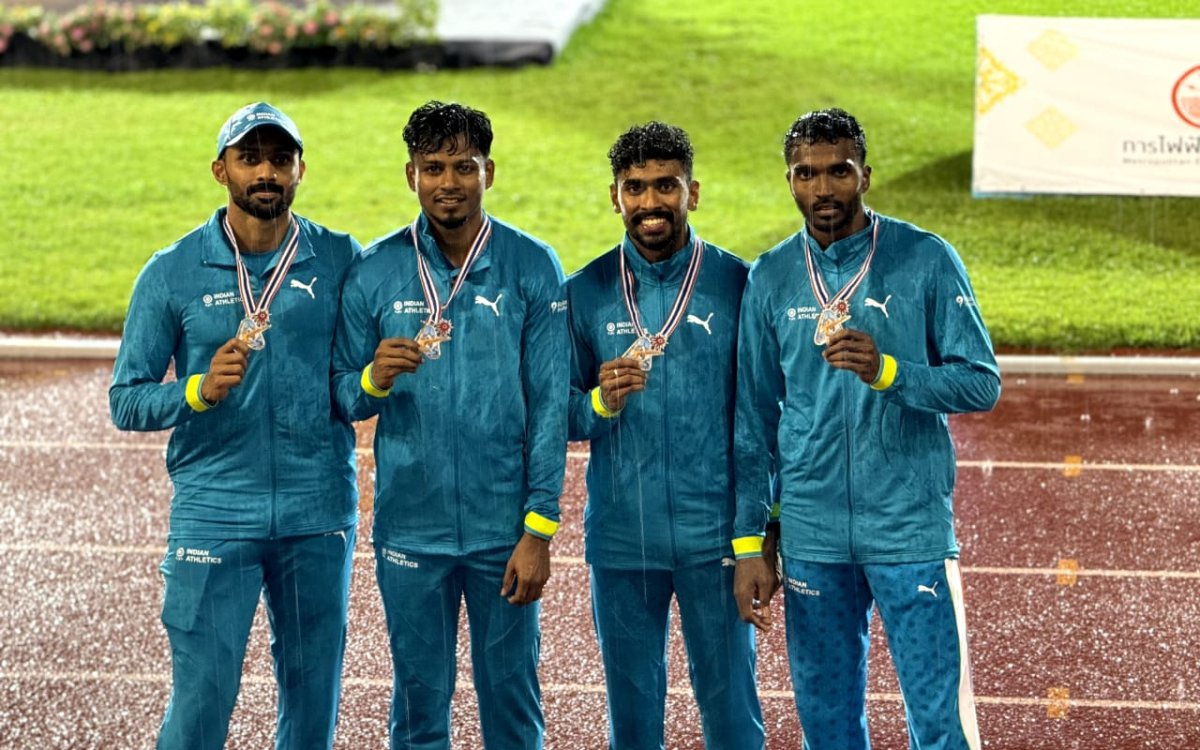 Asian Relay C ships: Indian Men’s, Women’s 4x400m Teams Settle For Silver Medals