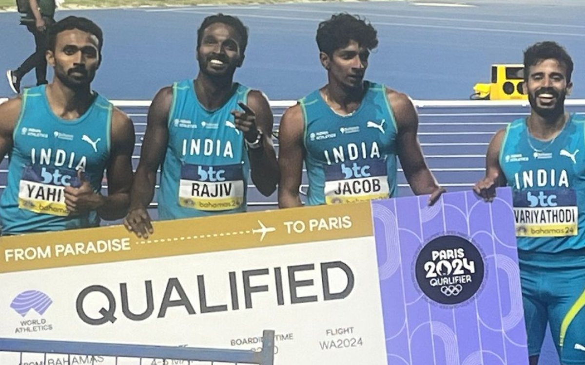 Indian relay teams book Paris 2024 berth in Bahamas