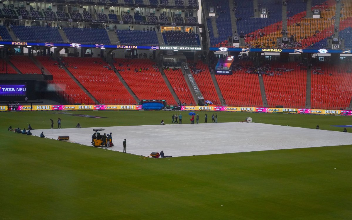 IPL 2024: Bad weather delays toss between KKR v GT at Ahmedabad