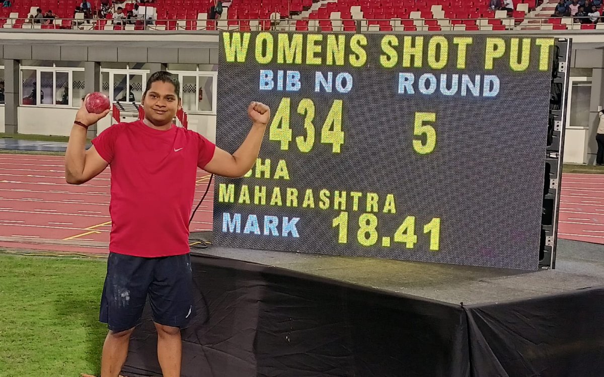 National athletics: Abha Khatua improves national shot-put record to 18.41m