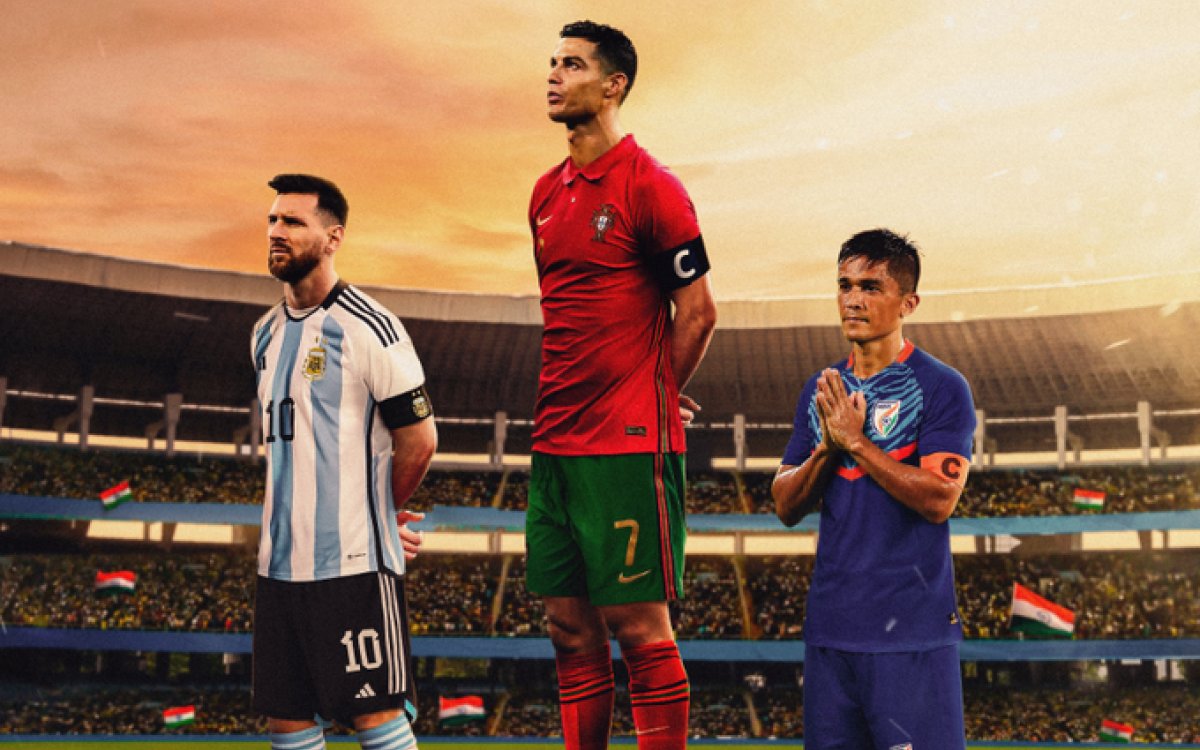 Retiring As A Legend : FIFA Pay Tribute To Chhetri With Messi, Ronaldo Comparison