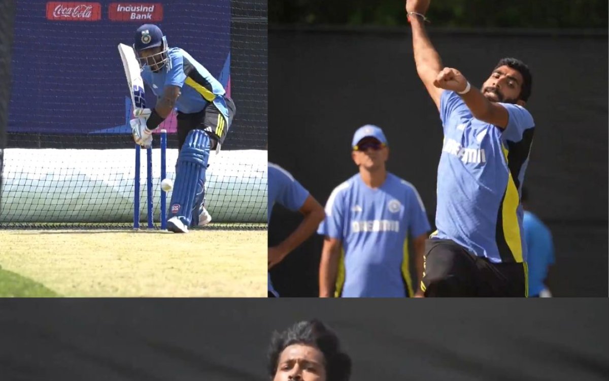 T20 WC: Team India Sweat It Out In Net Session Ahead Of Warm-up Match