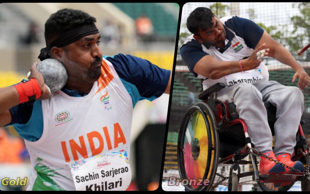 World Para-Athletics: Sachin wins gold, Dharambir bags bronze as India take tally to 12 medals (Ld)