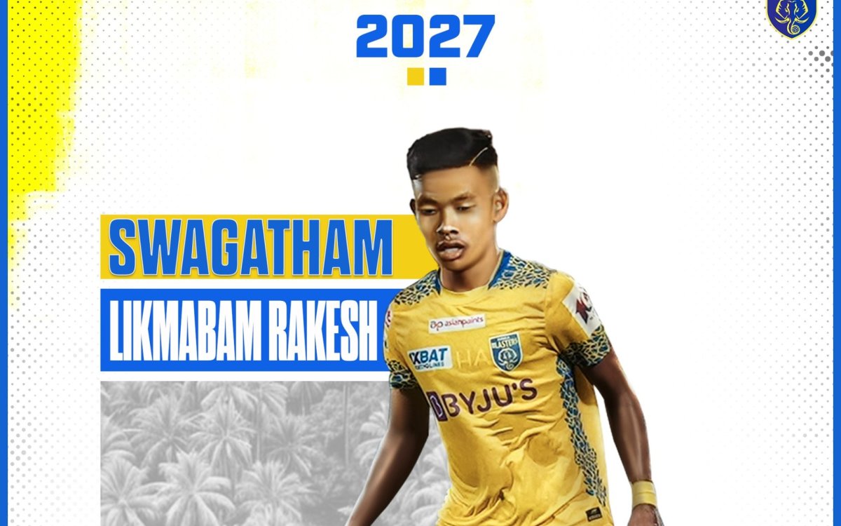 Kerala Blasters sign young wing-back Likmabam Rakesh on three-year contract