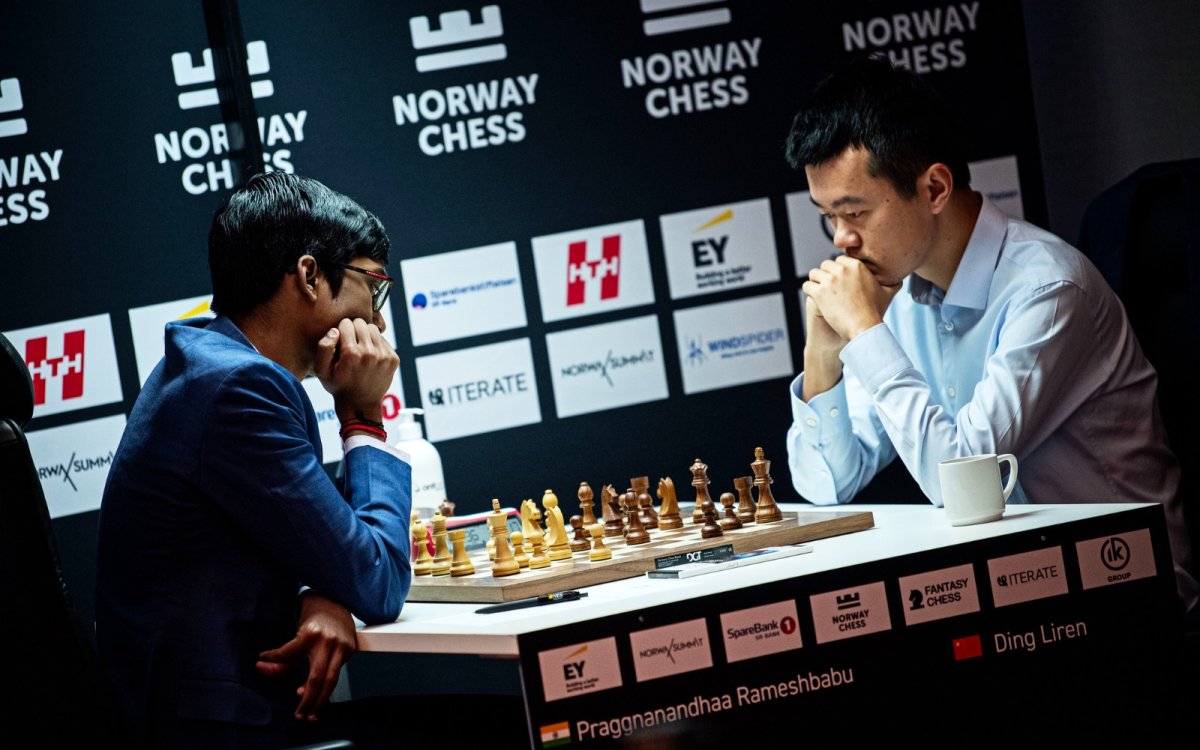 Norway Chess: Praggnanandhaa Defeats Reigning World Champion Liren In Armageddon, Vaishali Loses (Ld)