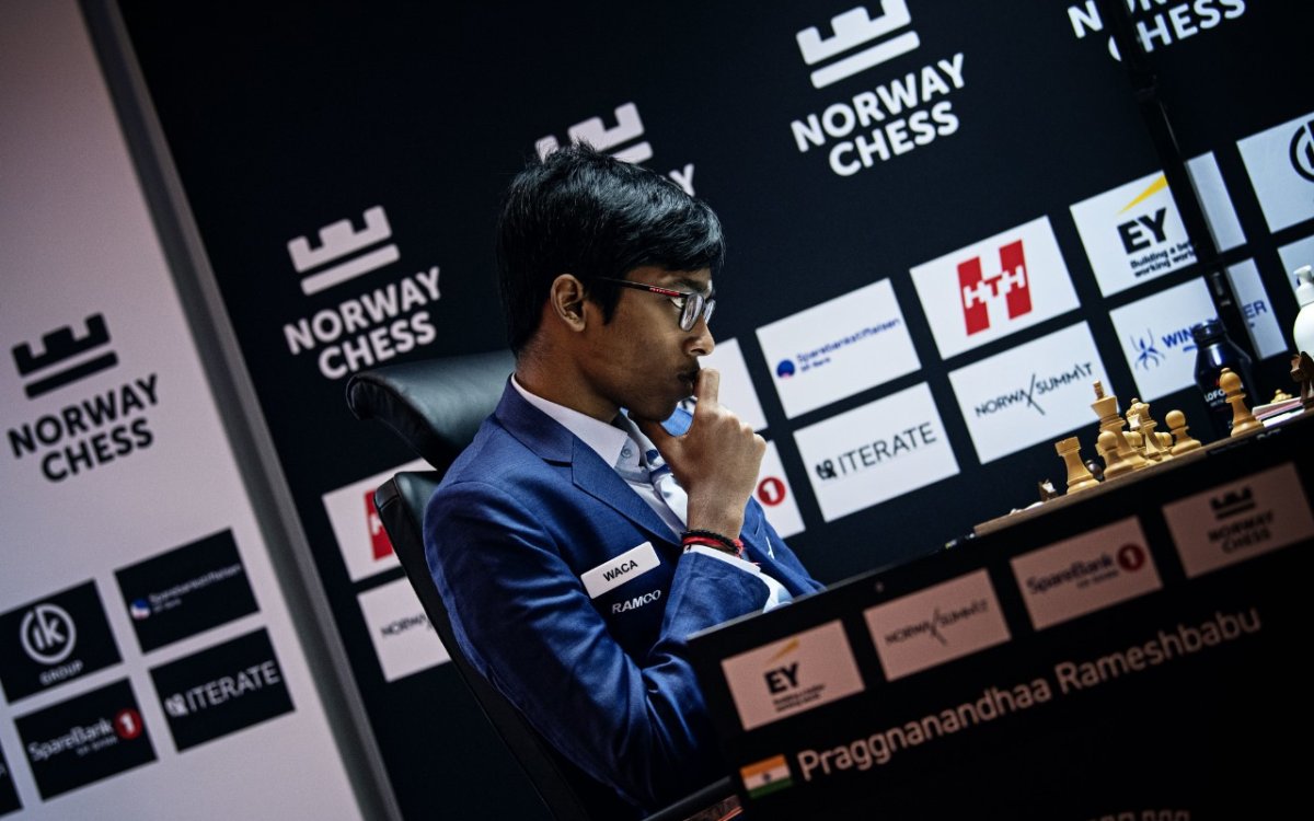 Norway Chess: Praggnanandhaa loses to Carlsen in Rd-8; Vaishali wins