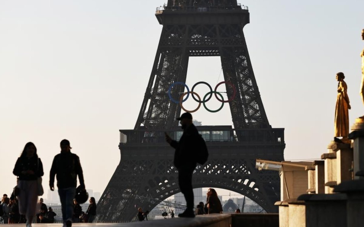 Olympic Rings on Eiffel Tower unveiled 50 days ahead of Paris 2024