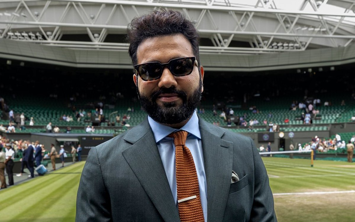 Cricket: World Cup-winning India captain Rohit Sharma visits Wimbledon on semis day