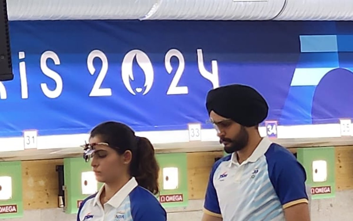 Paris Olympics: Manu-Sarabjot Duo Qualifies For 10m Air Pistol Mixed Team Bronze-medal Match