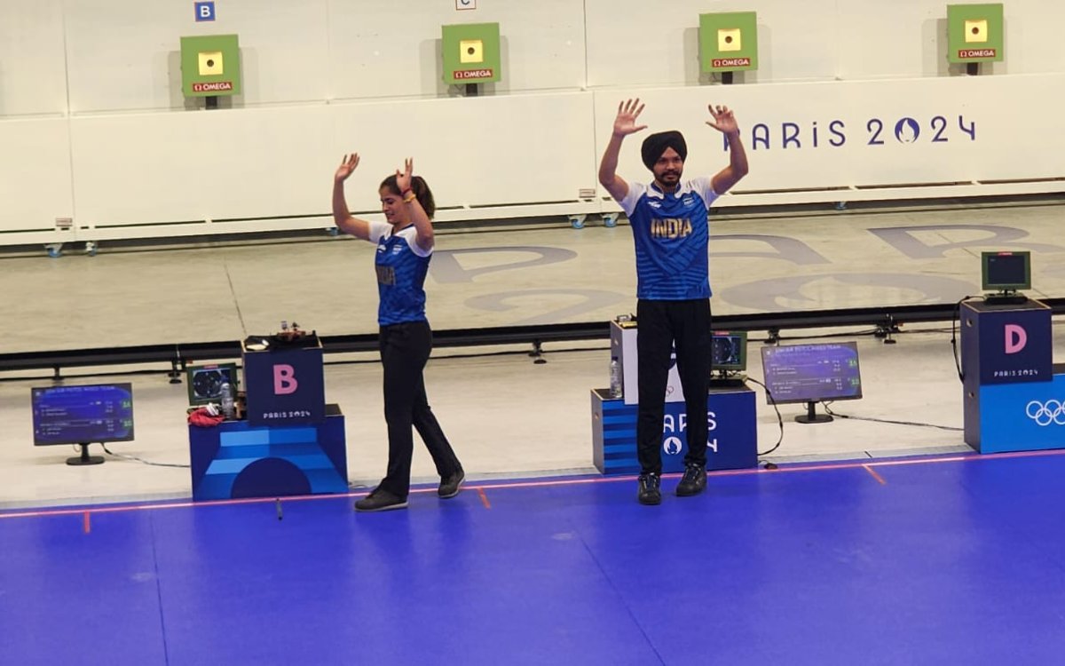 Paris Olympics: Manu, Sarbajot win 10m Air Pistol mixed team bronze