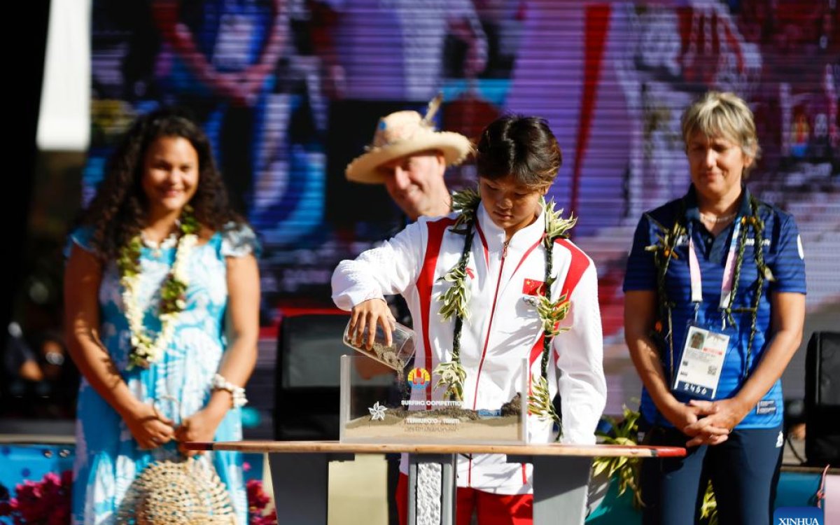 Paris Olympics: Surfing athletes celebrate opening ceremony in Tahiti