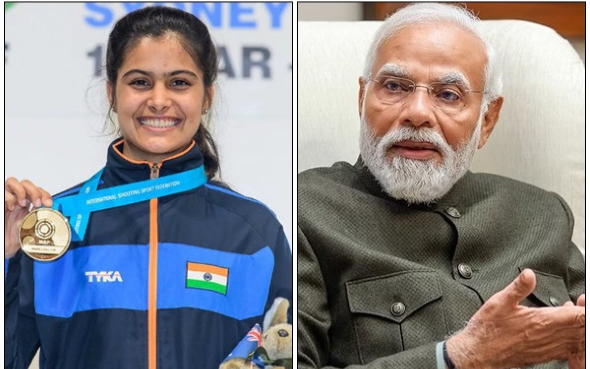 PM Modi calls up Manu Bhaker, congratulates her on maiden Olympic medal win (2nd Lead)