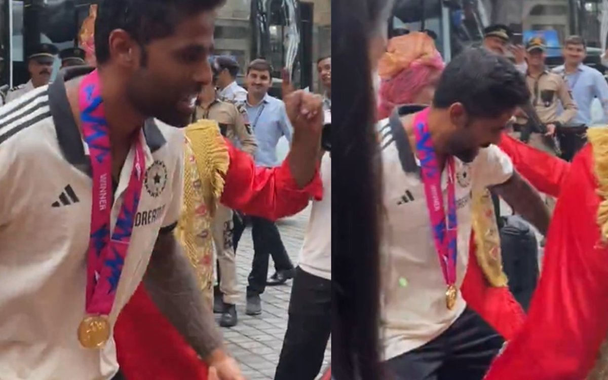 Suryakumar Shows Off Dancing Skills As T20 World Cup Champions Get Grand Welcome In Delhi