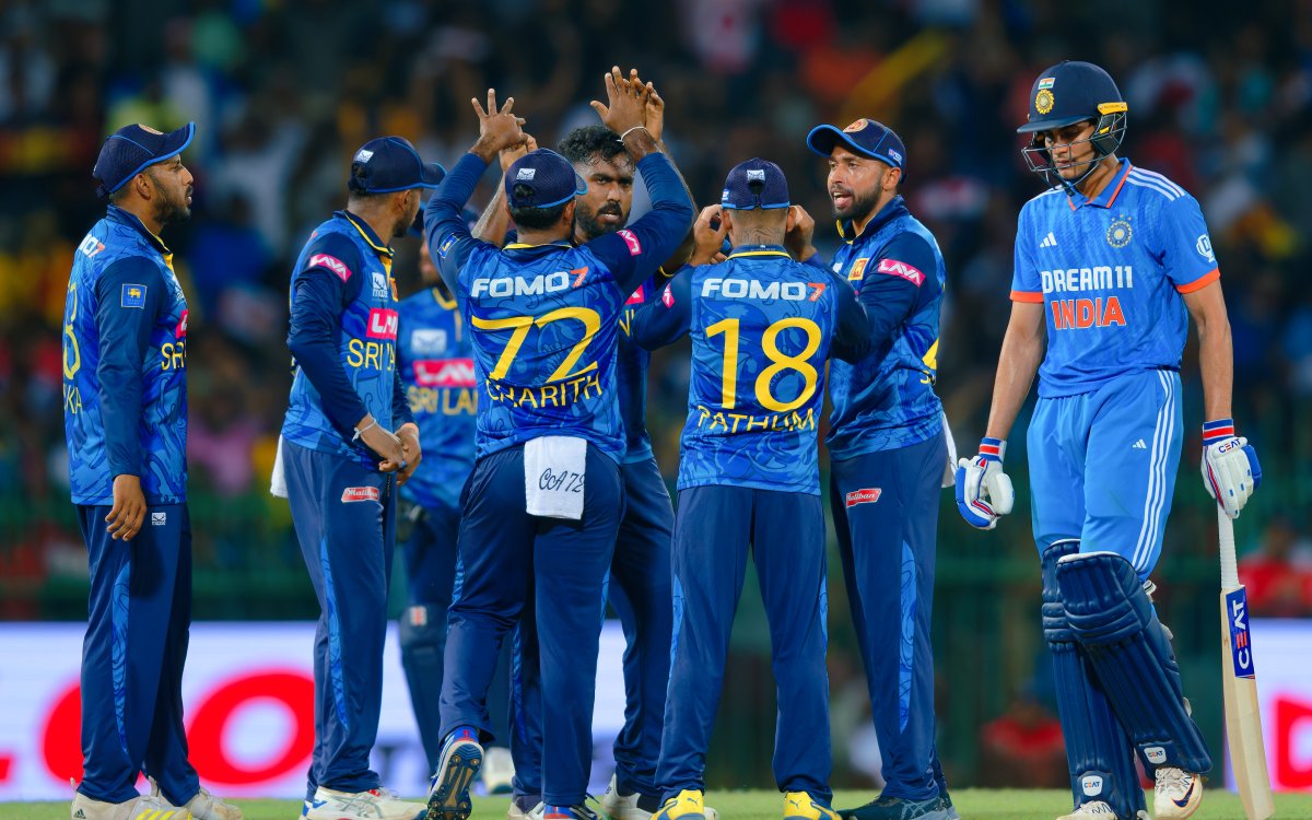 3rd ODI: Wellalage’s Five-for Helps Sri Lanka Beat India By 110 Runs; Win Series 2-0