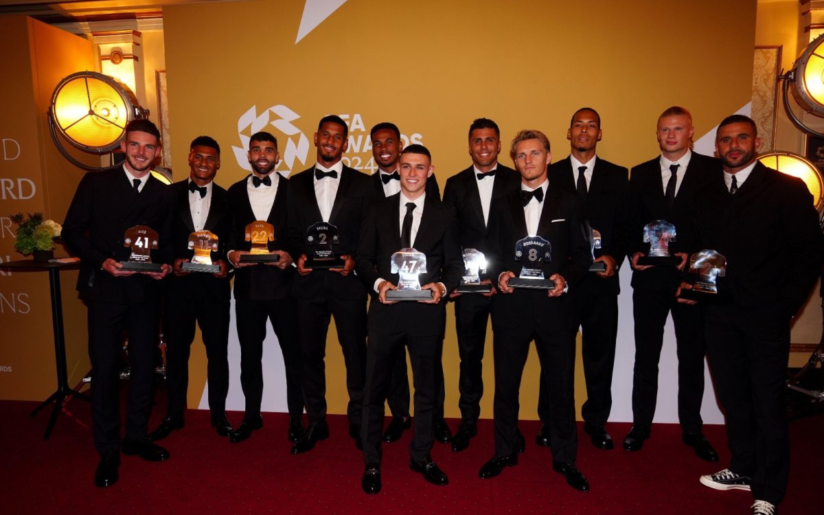 Arsenal And Manchester City Stars Share Spotlight In PFA PL Team Of The Year