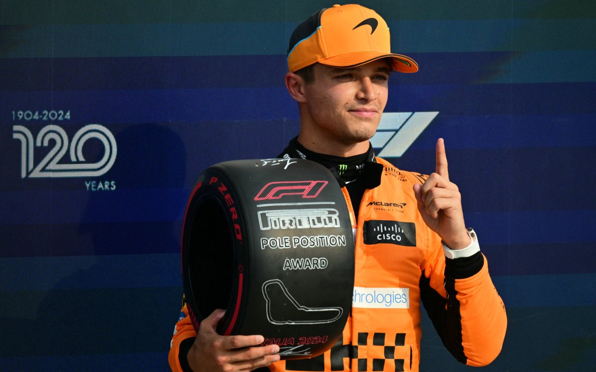 Formula 1: Lando Norris Claims Pole In Monza As McLaren Locks Out Front Row