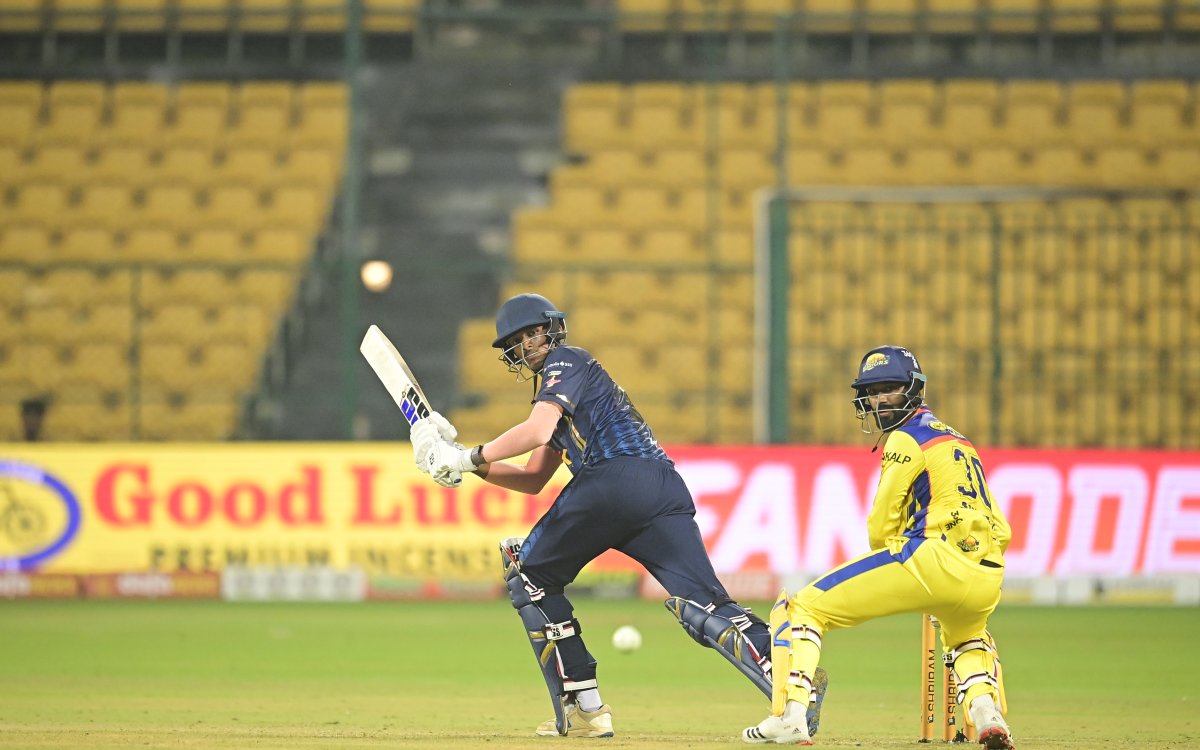 Maharaja Trophy: Bhuvan Raju’s six-fest Guides Bengaluru Blasters to thrilling victory over Mysore