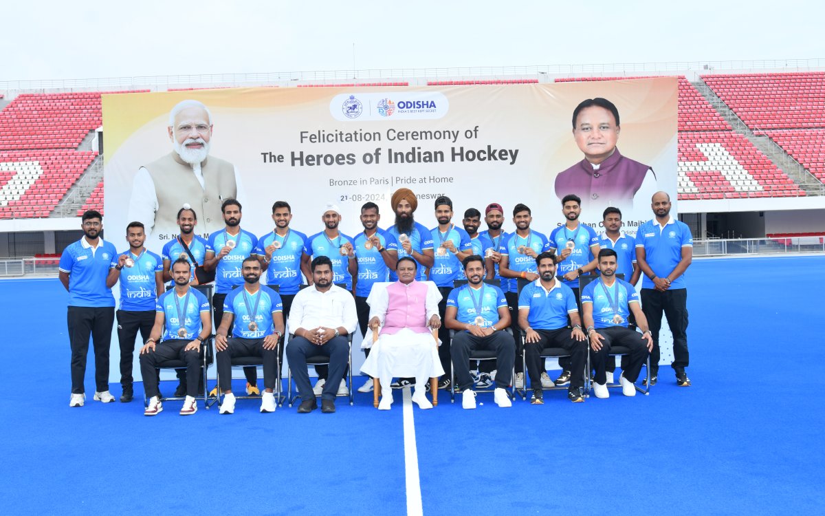 Odisha Government Felicitates Olympic Hockey medalists