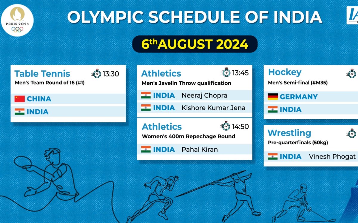 Paris Olympics: All Eyes On Neeraj, Men s Hockey Team, And Vinesh On Crucial Day (Full Schedule)