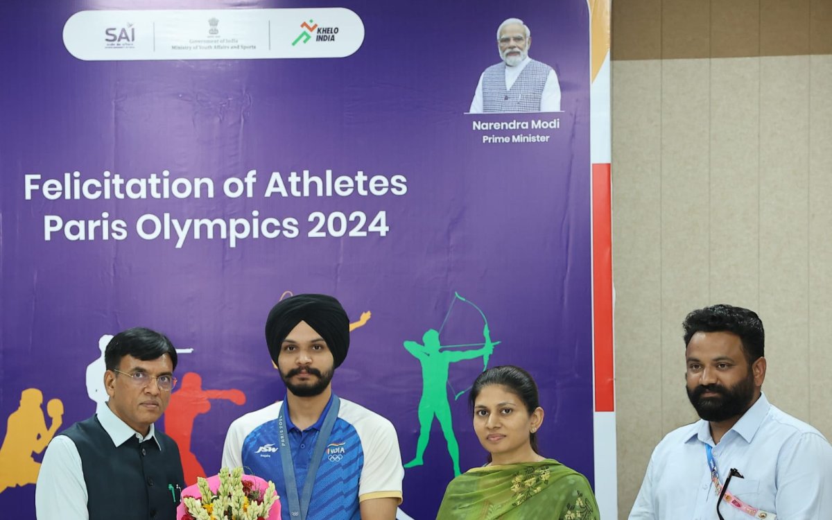 Paris Olympics: Sports Ministry awards Rs 22.5 lakh to bronze medal-winning shooter Sarabjot Singh