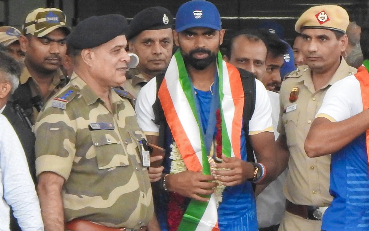 Sreejesh receives hero’s welcome after historic feat at Paris Olympics