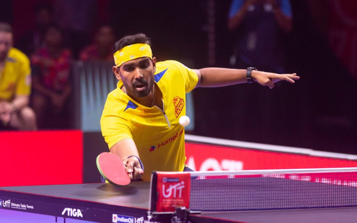 UTT 2024: Home Favourite Sharath Kamal Dazzles In Chennai Lions’ 8-7 Win Over Dabang Delhi