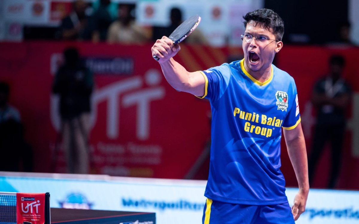 UTT 2024: Jeet Stuns Sharath, Ayhika Beats Szocs As Bengaluru Smashers, Puneri Paltan Win