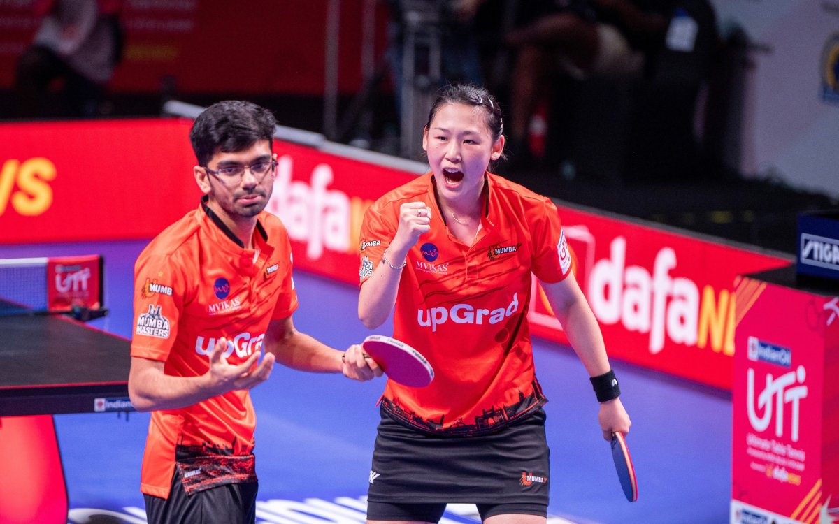 UTT: Manav’s spirited fightback in vain as U Mumba TT go down to Jaipur Patriots