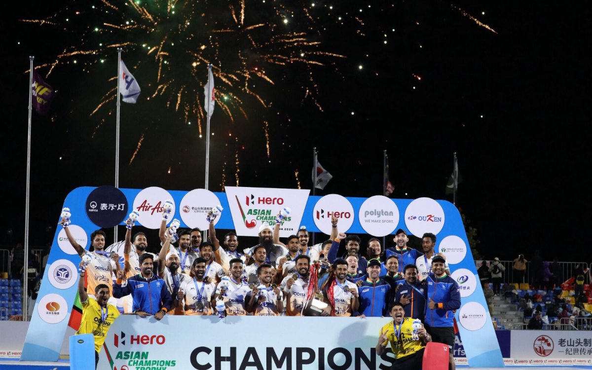 Asian Champions Trophy: Jugraj's late goal helps India defeat China 1-0, retain title (Ld)