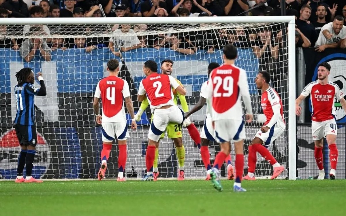 Champions League: Raya's double save earns Arsenal goalless draw at Atalanta