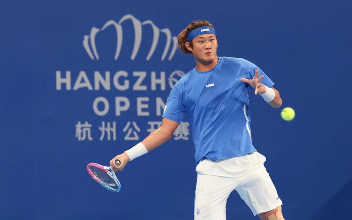 China's Zhang wins Chinese derby to reach first ATP tour final in Hangzhou